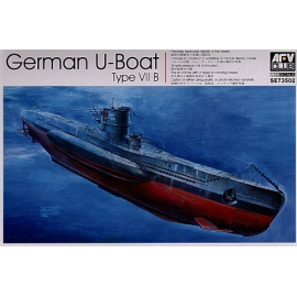 U-Boat Type VIIB with optional etched hand rails and choice of conning towers Bouwmodell