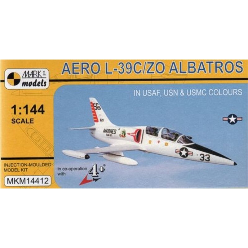 Aero L-39C / L-39ZO Albatros In USAF & USN USMC Colours 1/144 - MARK I Models M14412