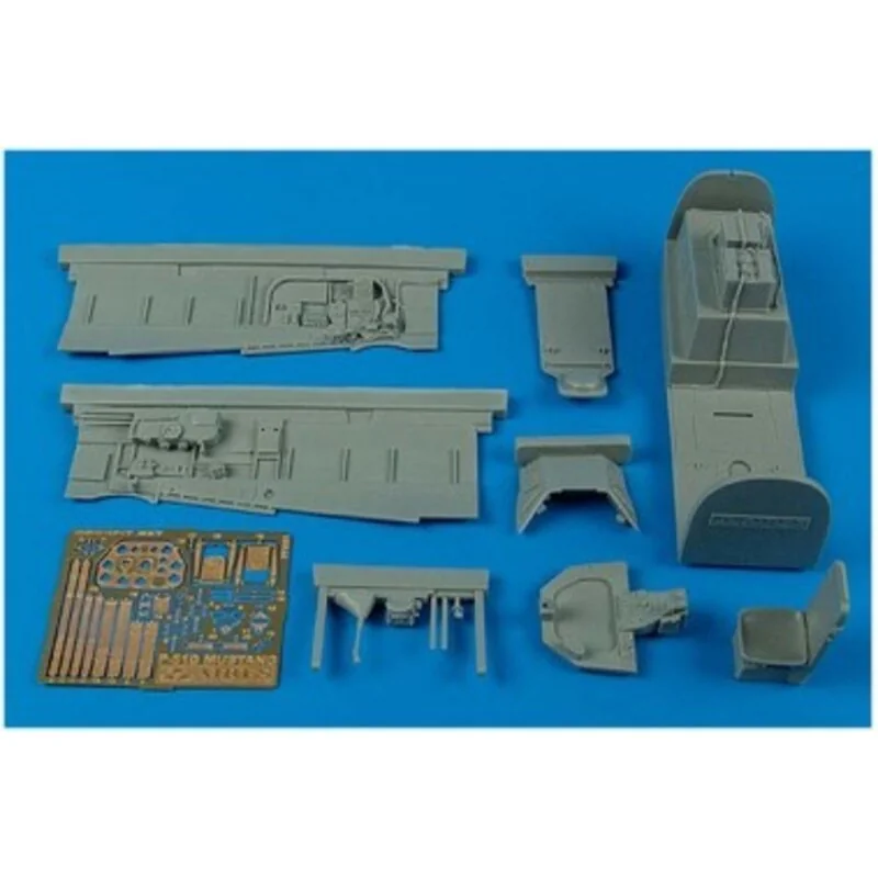 North American P-51D Mustang cockpit set (designed to be assembled with model kits from Trumpeter)