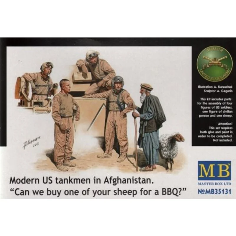 Modern US Tankmen in Afghanistan Sheep for the BBQ?