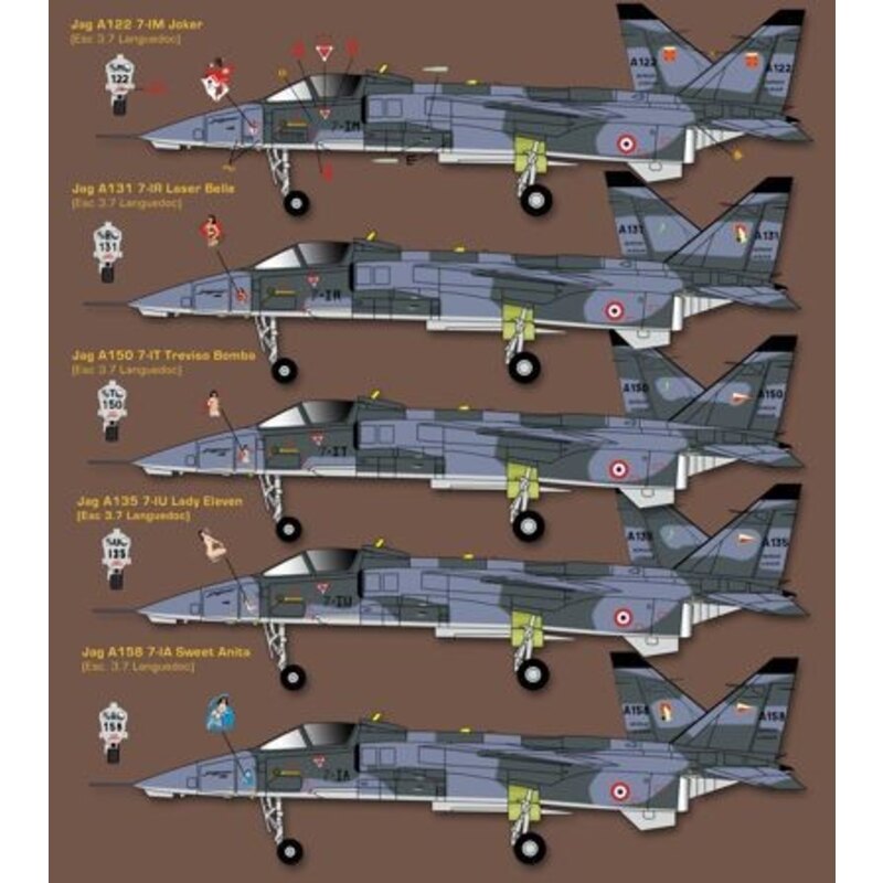 French Sepecat Jaguar with nose art in Kosovo