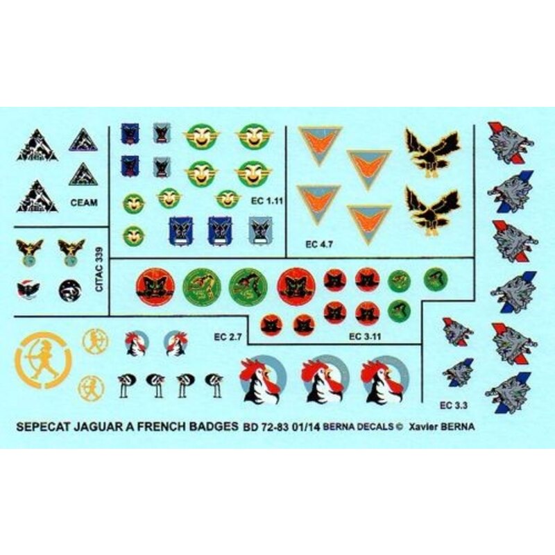 Buttons for French Sepecat Jaguar A - E Part 1