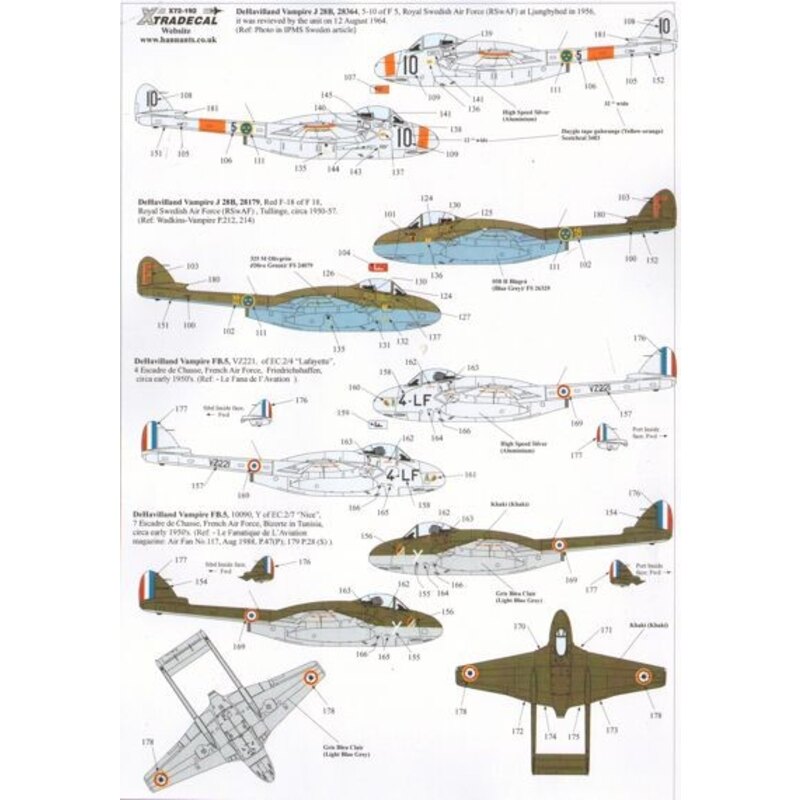 DH 100 Vampire RCAF Overseas Users8 17038 VC- 402 ACO