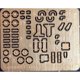 Lockheed C- 140A Jetstar Detail Setdesigned to be used with Roden kits