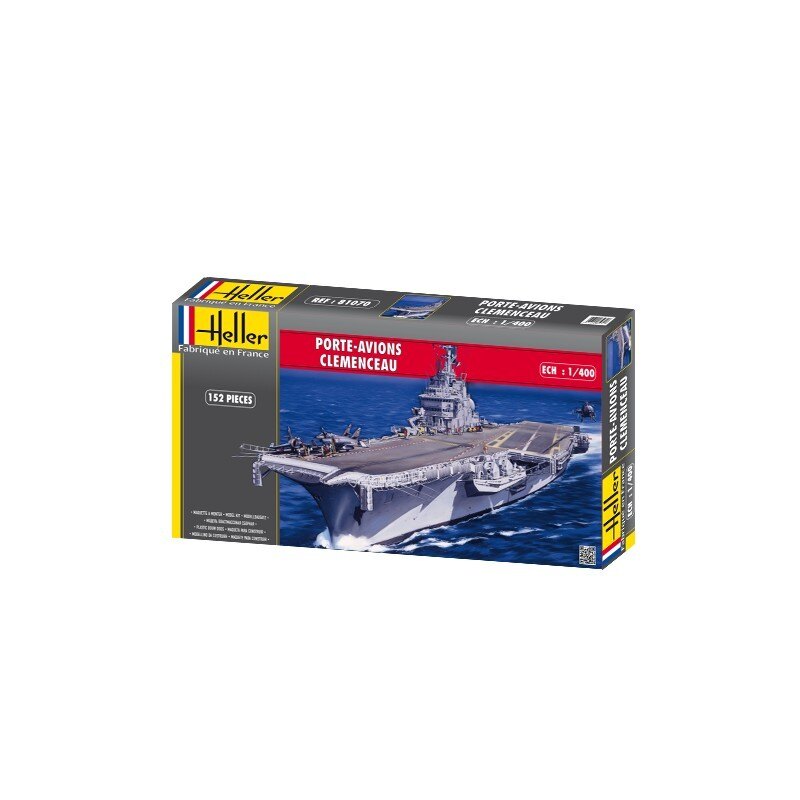 Aircraft carrier Clemenceau 1/400 Modelboot bouwpakket