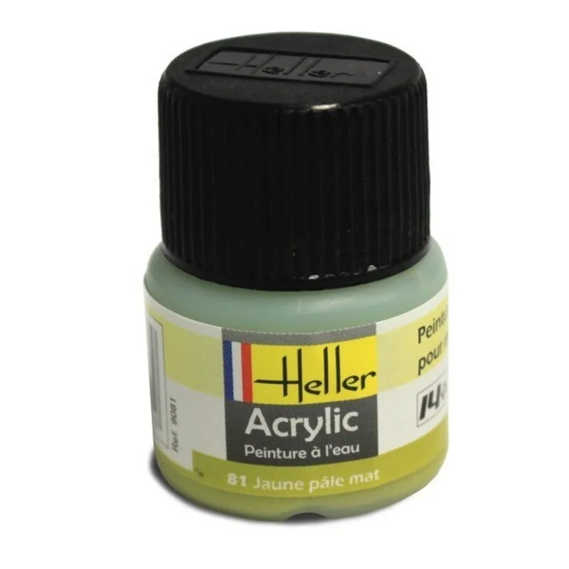 Flat flat Pale Yellow Acrylic 0.5 fl.oz 