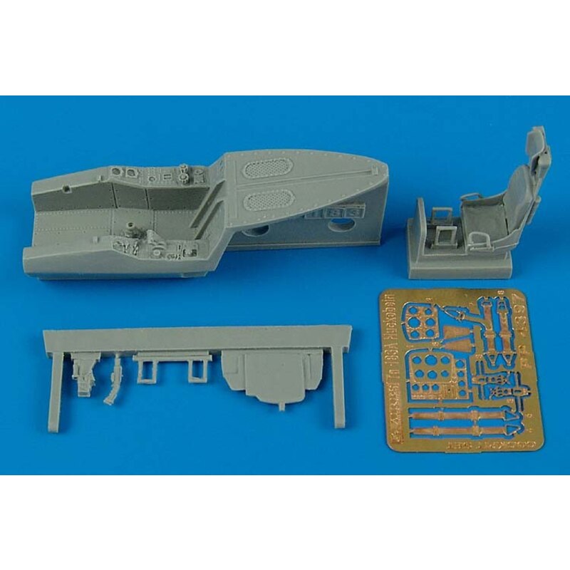 Focke Wulf Ta 183A cockpit set (designed to be assembled with model kits from Tamiya)