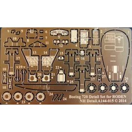 Boeing 720 Detail Set (designed to be used with Roden kits) [ROD314, ROD315, ROD317, ROD318, ROD320]