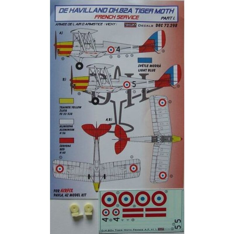 de Havilland Tiger Moth DH.82A French Service (designed to Be Farming with Airfix, Pavla Models and AZ Model kits)