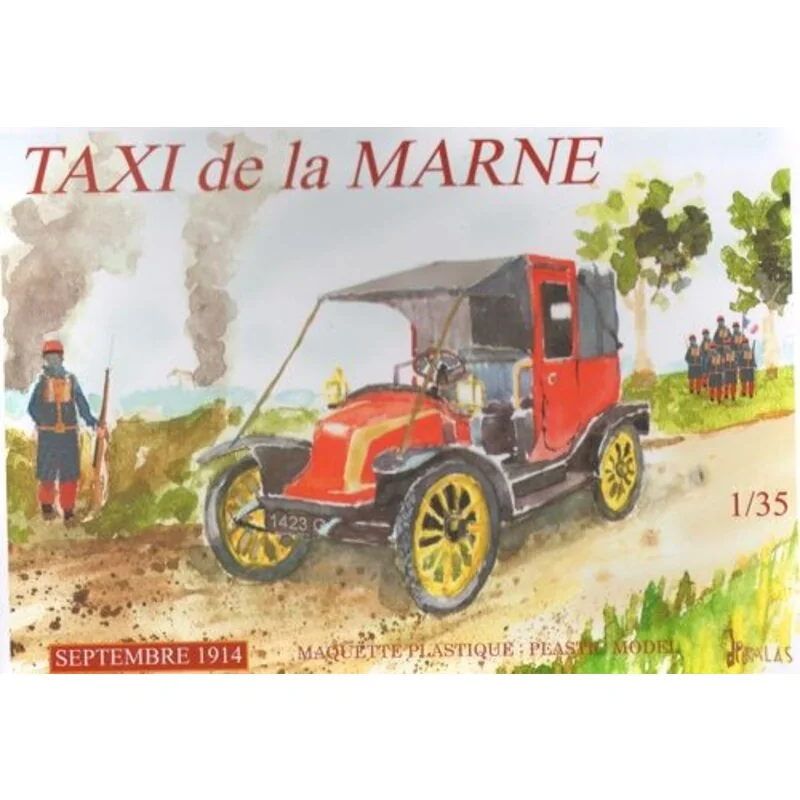 Taxi De La Marne. September 1914. 600 of These Were Paris Renault taxis requisitioned to carry troops in year emergency When The