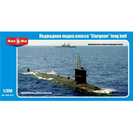 US nuclear-powered submarine Sturgeon class, long hull Bouwmodell