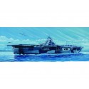 USS Franklin CV-13 aircraft carrier with blue vac-formed sea base