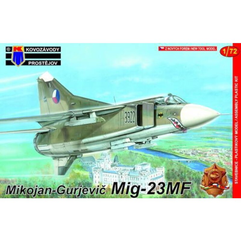 Mikoyan MiG-23MF, CzAF, Oost-Duitse AF, AF Pools (ex RVAircraft vervangen RV Vliegtuig met kunststof hars onderdelen, stickers e