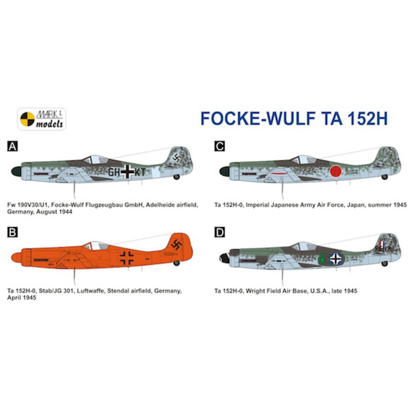 Bijzondere regelingen Focke-Wulf Ta 152H De Ta 152H was een van de laatste en mooiste Duitse jagers van de Tweede Wereldoorlog,