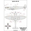 Supermarine Spitfire Mk.VIII Stencils