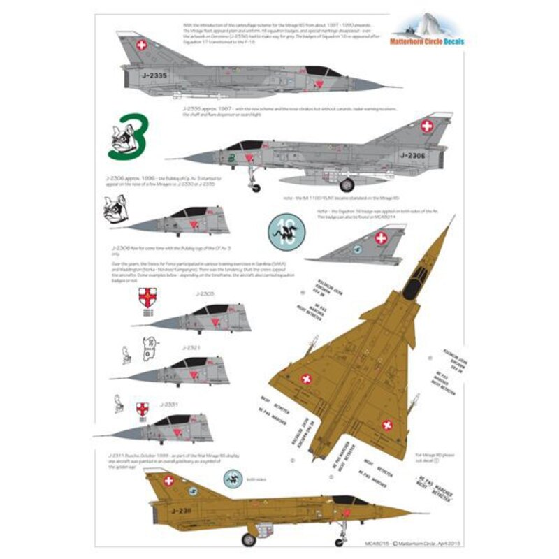 Dassault Mirage IIIS & RS late [Dassault Mirage IIIE]