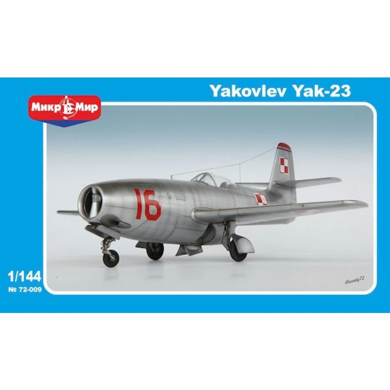 Yakovlev Yak-23 Soviet fighter The kit consists of two models a single seat version and a double seater.