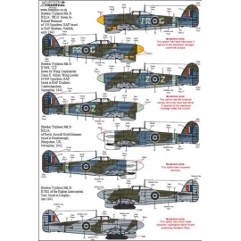 Hawker Typhoon Mk.Ib Car Door (11)R7855 PR-D 609 Sqn F/O R. A. Lallemant RAF Manston - R8697 SA-Z 486 Sqn RAF Kirton in Linds