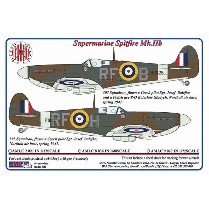 303 Squadron RAF, Supermarine Spitfire Mk.IIb, gevlogen een Tsjechische piloot Sgt.J.Balejka