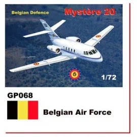 Dassault-Mystere Falcon 20 muurstickers Belgian Air Force