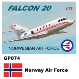 Dassault-Mystere Falcon 20 muurstickers Noorwegen Air Force