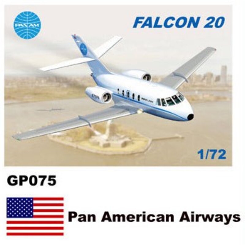 Dassault-Mystere Falcon 20 muurstickers Pan American Airways