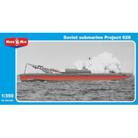 Sovjet-Submarine Project 628 Bouwmodell